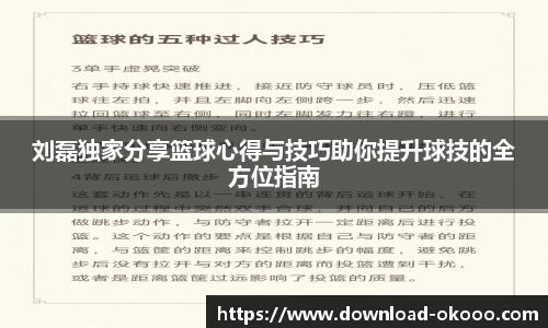 刘磊独家分享篮球心得与技巧助你提升球技的全方位指南